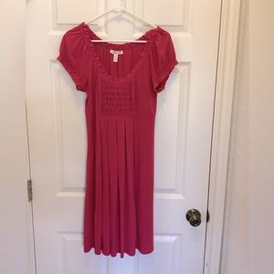 Hot pink soft attractive dress, size 10